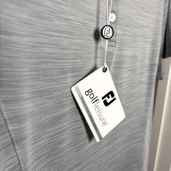 FootJoy Women’s New Space-Dyed Golf Polo Shirt Gray XL - Picture 7 of 12